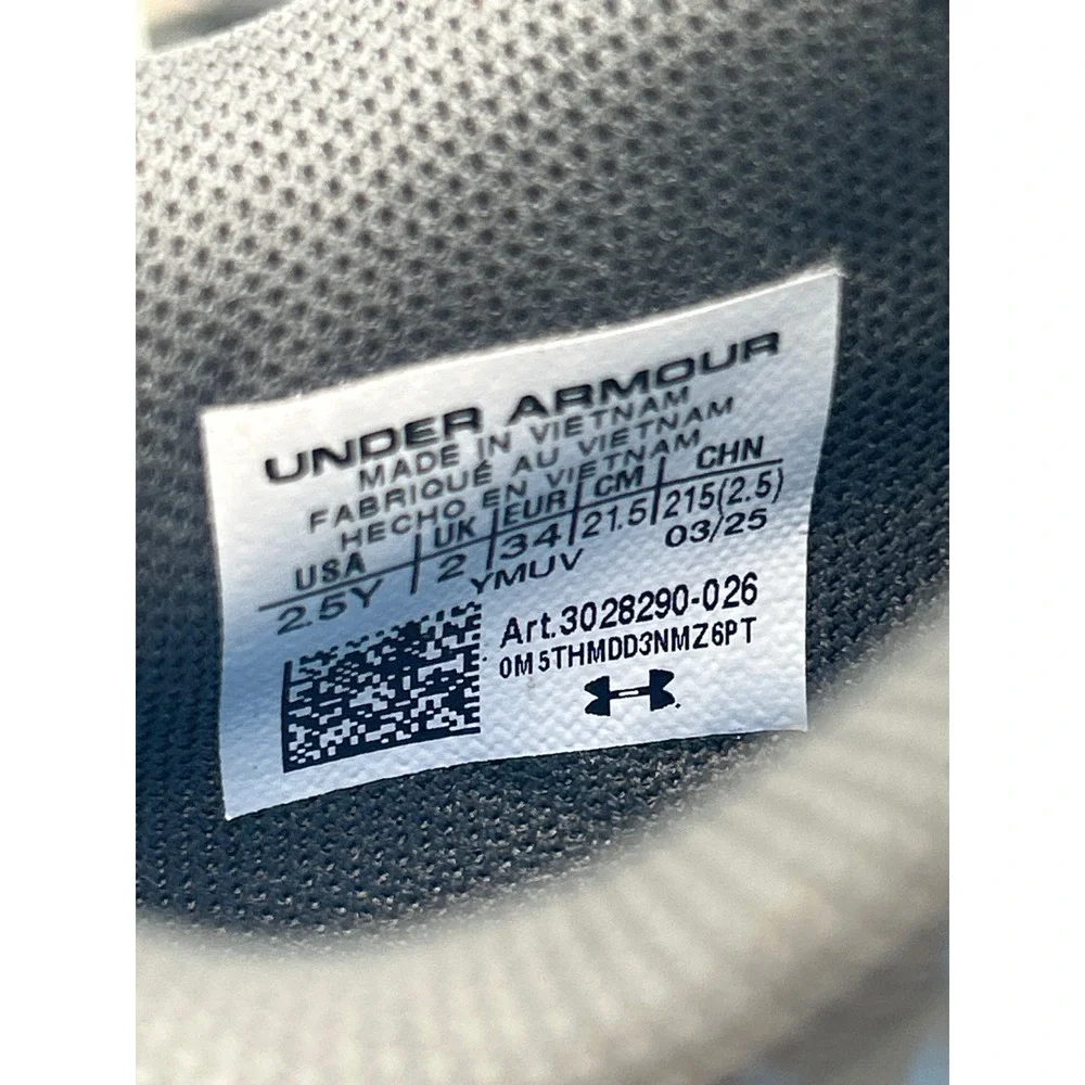 NEW Under Armour Youth Cleats Shadow Select 3 Jr FG Soccer Grey Blue 2.5Y